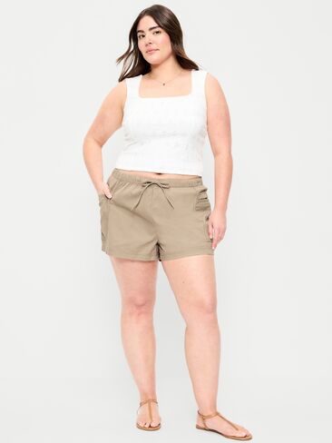 Old Navy High-Waisted Pull-On Utility Shorts - Toasted Almond in Saudi Arabia