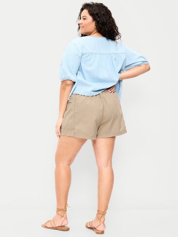 Old Navy High-Waisted Pull-On Utility Shorts - Toasted Almond in Saudi Arabia