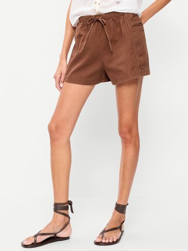 Old Navy High-Waisted Pull-On Utility Shorts - Coco de mer in Saudi Arabia