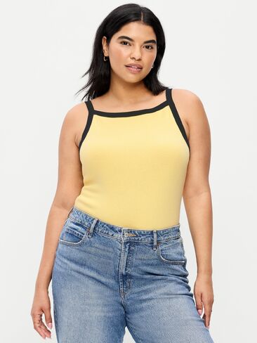 Old Navy Snug Apron-Neck Tank Top - Sunbeam in Saudi Arabia