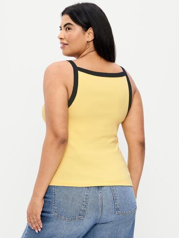 Old Navy Snug Apron-Neck Tank Top - Sunbeam in Saudi Arabia