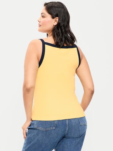 Old Navy Snug Apron-Neck Tank Top - Sunbeam in Saudi Arabia
