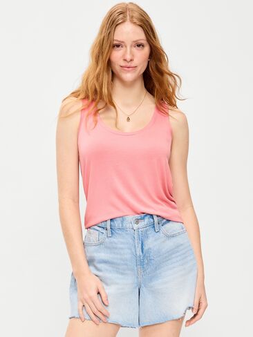 Old Navy Luxe Scoop-Neck Tank Top - Gladiola in Saudi Arabia