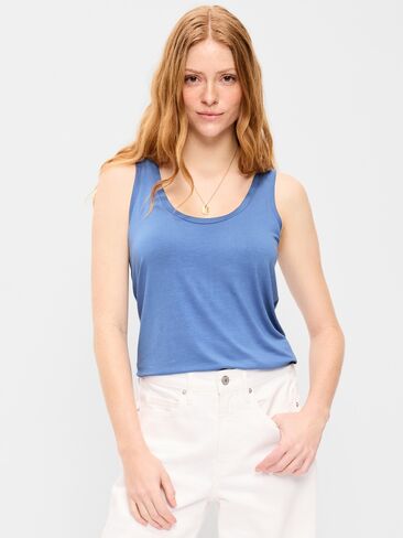 Old Navy Luxe Scoop-Neck Tank Top - Hyacinth in Saudi Arabia