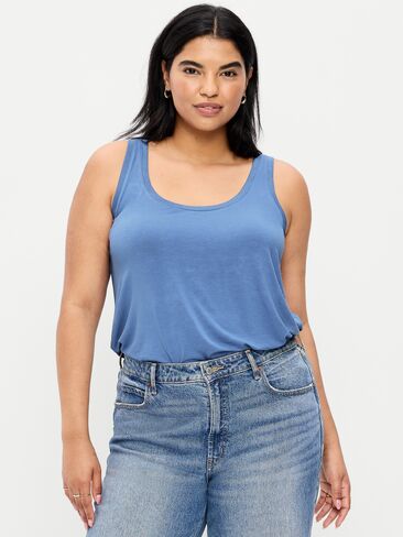Old Navy Luxe Scoop-Neck Tank Top - Hyacinth in Saudi Arabia