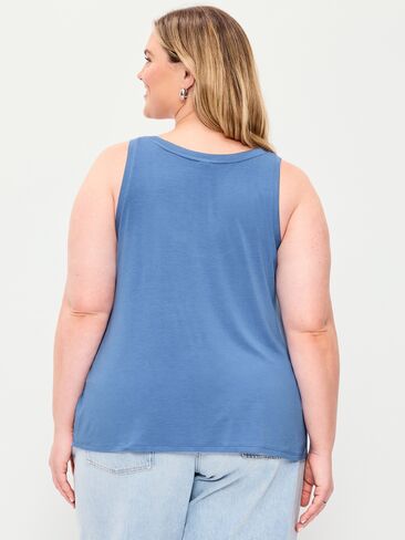 Old Navy Luxe Scoop-Neck Tank Top - Hyacinth in Saudi Arabia