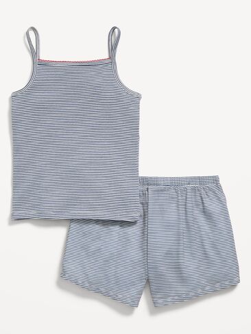 طقم بيجامة وشورت مقلم للبنات من Old Navy - شريط كحلي in Saudi Arabia