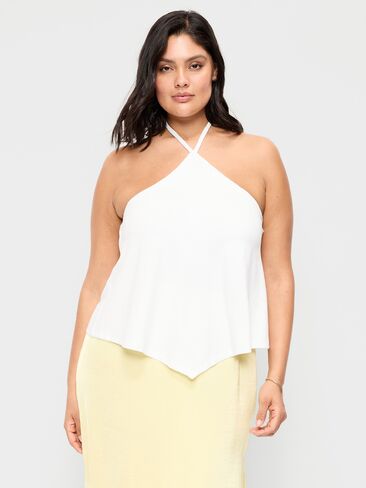 Old Navy Handkerchief Halter Top - White Lilies in Saudi Arabia