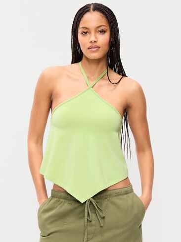 Old Navy Handkerchief Halter Top - Coriander in Saudi Arabia