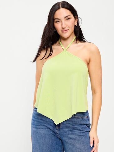 Old Navy Handkerchief Halter Top - Coriander in Saudi Arabia