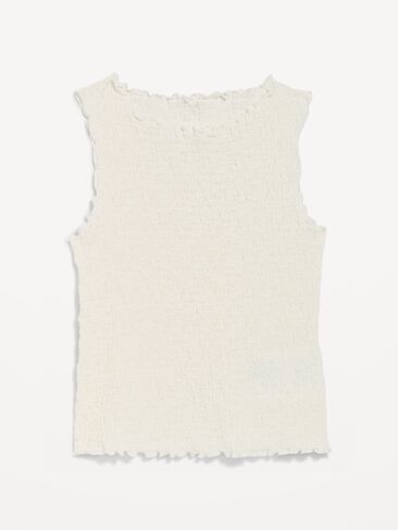Old Navy Sleeveless Smocked Tank Top - Sea Salt in Saudi Arabia