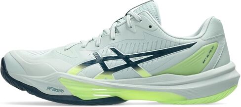 ASICS Men's Sky Elite FlyteFoam 3 Volleyball Shoes, 12, White/SABA Blue in Saudi Arabia