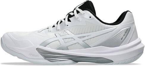 ASICS Men's Sky Elite FlyteFoam 3 Volleyball Shoes, 12, White/SABA Blue in Saudi Arabia