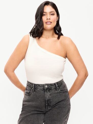 قميص بدون أكمام مضلع بكتف واحد من Old Navy - ملح البحر in Kuwait