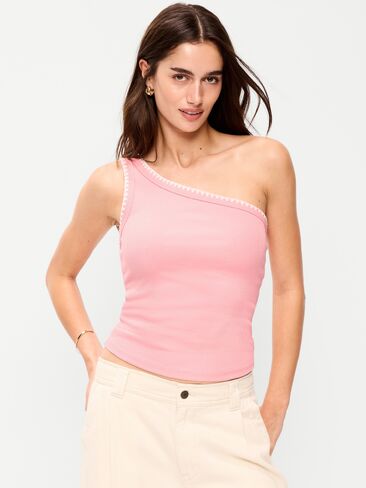 قميص بدون أكمام مضلع بكتف واحد من Old Navy - جلاديولا in Saudi Arabia