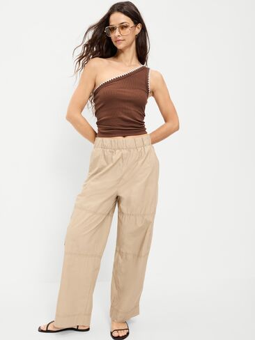 Old Navy Ribbed One-Shoulder Tank Top - Coco de mer in Saudi Arabia