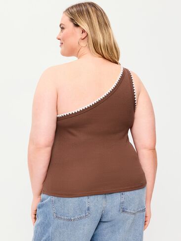 Old Navy Ribbed One-Shoulder Tank Top - Coco de mer in Saudi Arabia