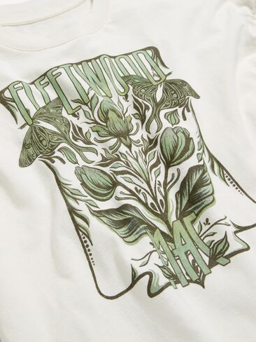 Old Navy Crew-Neck Oversized Crop Graphic T-Shirt - Sea Salt in Saudi Arabia