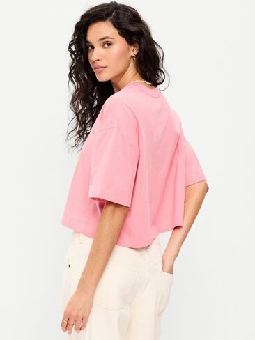 تي شيرت Old Navy ذو رقبة دائرية وجرافيك قصير - Gladiola in Saudi Arabia