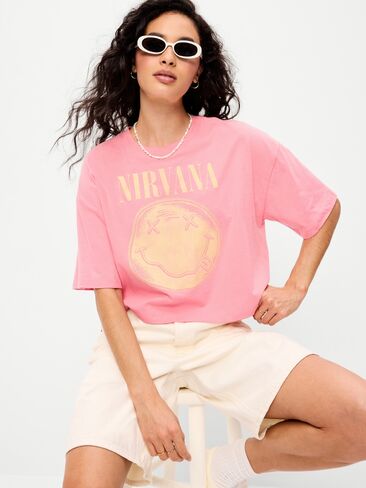 تي شيرت Old Navy ذو رقبة دائرية وجرافيك قصير - Gladiola in Saudi Arabia