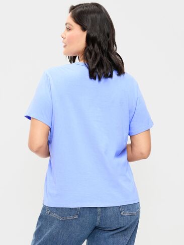 Old Navy EveryWear Crew-Neck Logo-Graphic T-Shirt - Flax Flower in Saudi Arabia