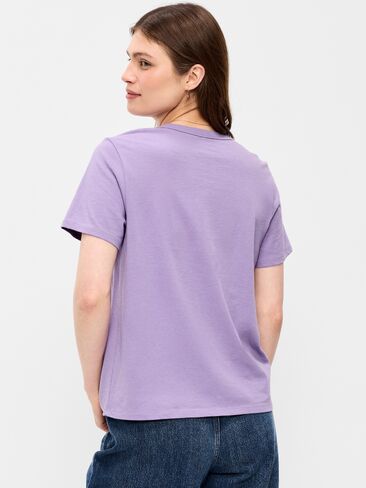 Old Navy EveryWear Crew-Neck Logo-Graphic T-Shirt - Lilac Shadow in Saudi Arabia
