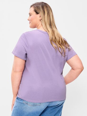 Old Navy EveryWear Crew-Neck Logo-Graphic T-Shirt - Lilac Shadow in Saudi Arabia