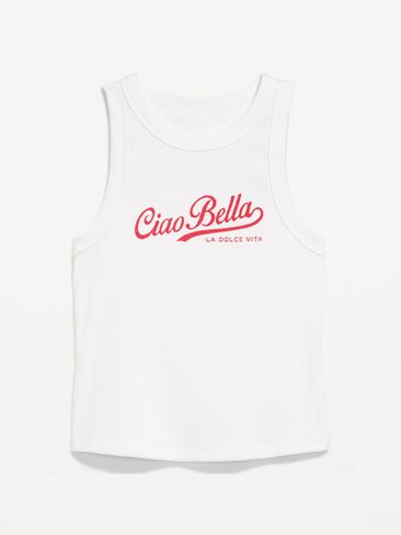 Old Navy Snug Crop Tank Top - Calla Lilies in Kuwait