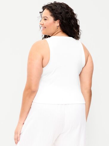 Old Navy Snug Crop Tank Top - Calla Lilies in Kuwait