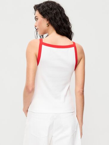 Old Navy Snug Apron-Neck Tank Top - Calla Lilies in Saudi Arabia