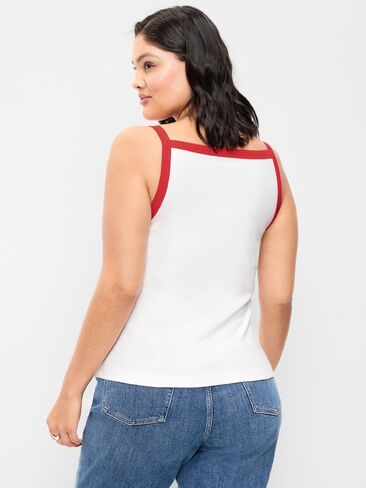 Old Navy Snug Apron-Neck Tank Top - Calla Lilies in Saudi Arabia