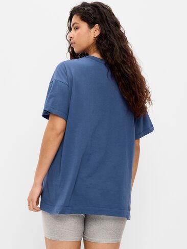 تي شيرت Old Navy Coca-Cola® كبير الحجم - أزرق باسيفيك in Kuwait