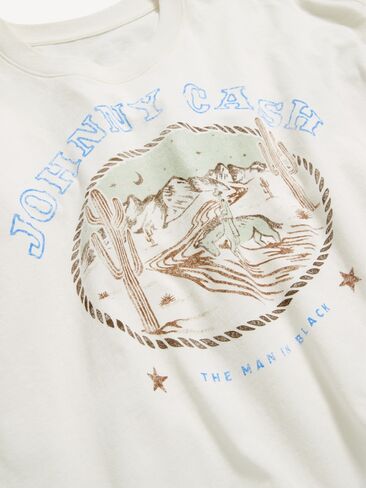 Old Navy Crew-Neck Oversized Crop Graphic T-Shirt - Sea Salt in Saudi Arabia