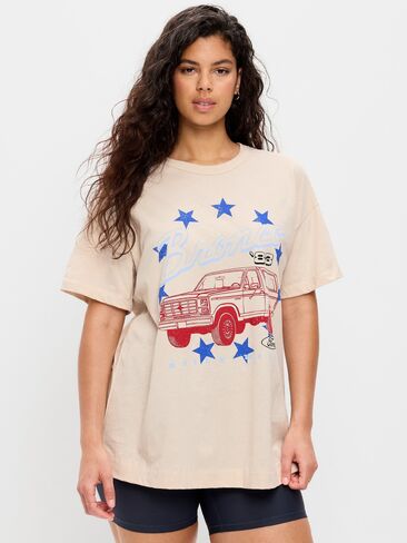 Old Navy Ford Bronco™ Oversized Tunic T-Shirt - Sea Salt in Kuwait