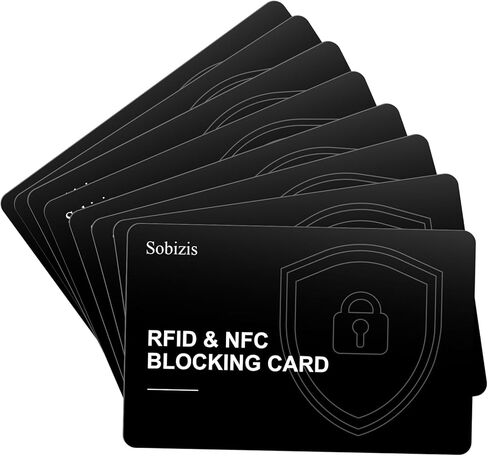6 عبوات من بطاقات حجب RFID، واقي بطاقة الائتمان للخصم NFC النحيف للمحافظ، مانع بطاقات RFID للبطاقات الآمنة، مضاد للسرقة لبطاقة الائتمان وبطاقة الهوية، ملحقات السفر للرجال والنساء in Kuwait
