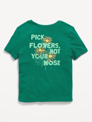 Old Navy Short-Sleeve Graphic T-Shirt for Toddler Boys - Emerald Pigment in Saudi Arabia