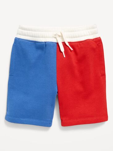 شورت Old Navy Fleece ذو ألوان متباينة للأولاد الصغار - ألوان متعددة أحمر/أزرق/أبيض in Saudi Arabia