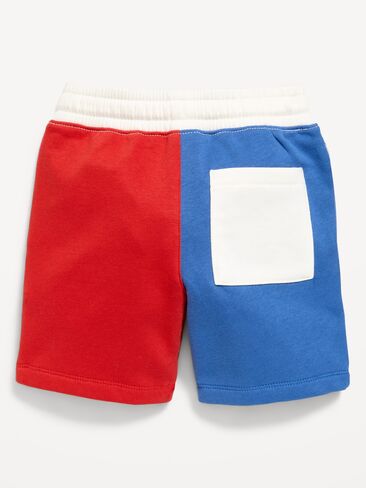 شورت Old Navy Fleece ذو ألوان متباينة للأولاد الصغار - ألوان متعددة أحمر/أزرق/أبيض in Saudi Arabia