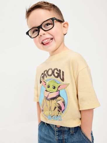 Old Navy Star Wars™ Oversized Unisex Graphic T-Shirt for Toddler - Grogu (Where I Go, He Goes) in Saudi Arabia