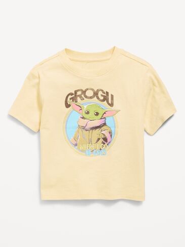 Old Navy Star Wars™ Oversized Unisex Graphic T-Shirt for Toddler - Grogu (Where I Go, He Goes) in Saudi Arabia