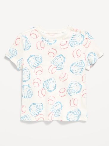 Old Navy Printed Short-Sleeve T-Shirt for Toddler Boys - Baseball Time in Saudi Arabia