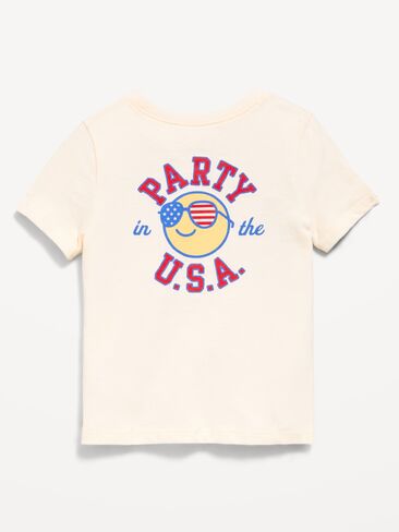 Old Navy Short-Sleeve Graphic T-Shirt for Toddler Boys - Creme De La Creme in Saudi Arabia