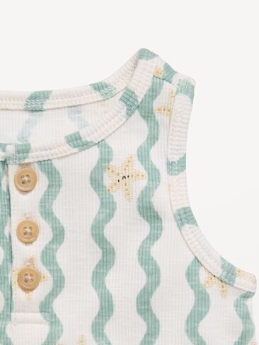 Old Navy Henley Tank Top and Shorts Set for Baby - Starfish in Saudi Arabia