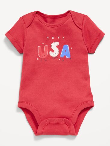 Old Navy Short-Sleeve Graphic Bodysuit for Baby - USA in Saudi Arabia