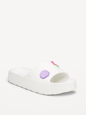 صنادل ذات نعل سميك من Old Navy للفتيات (معتمدة على النباتات جزئيًا) - Creme De La Creme in Kuwait