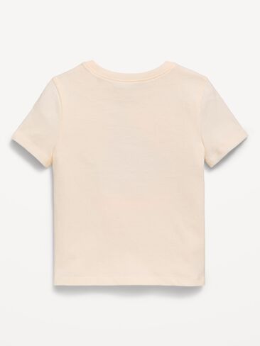 تي شيرت برسومات عيد الميلاد بأكمام قصيرة من Old Navy للفتيات الصغيرات - Creme De La Creme in Kuwait