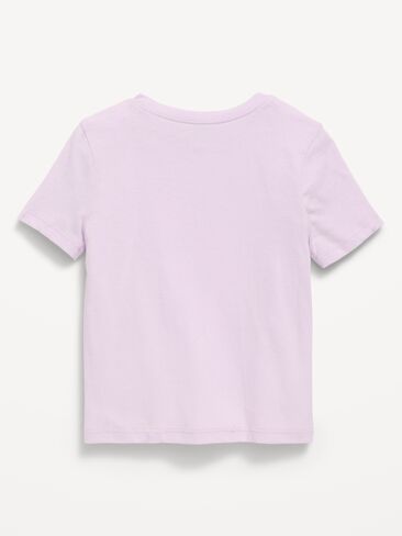 تي شيرت برسومات عيد الميلاد بأكمام قصيرة من Old Navy للفتيات الصغيرات - بتلات الأوركيد in Kuwait