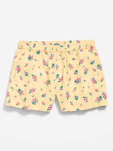 شورت بوكسر تويل مطبوع للبنات من Old Navy - زهور صفراء in Saudi Arabia