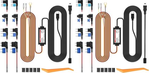 PRUVEEO Mini USB Smart Acc Hardwire Kit for Dash Cam, Enables Parking Mode Monitor, Converts 12V-30V to 5V/3A, Low Voltage Protection, LED Indicator, Applicable to D90-4CH… in Kuwait