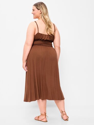 فستان Old Navy Fit & Flare جيرسي متوسط ​​الطول بخصر منخفض - Coco de mer in Kuwait